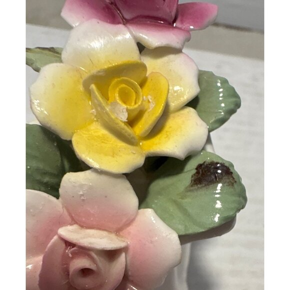 Handcrafted Royale Stratford Porcelain Boot With Floral Arrangement England 3 x - Picture 11 of 12